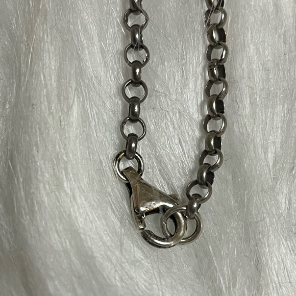 Sterling Silver Filagree Lapis Necklace - Picture 4 of 13